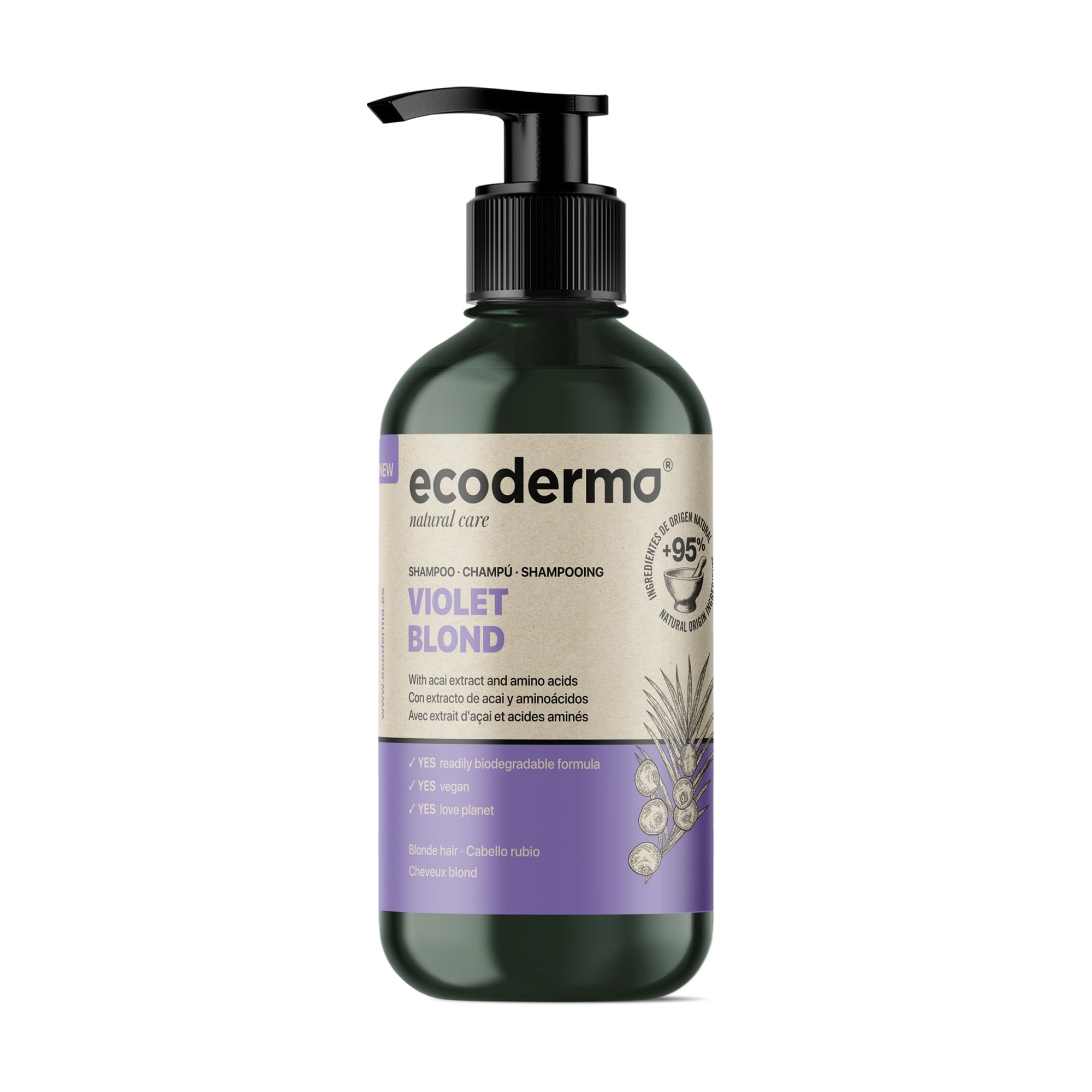Шампунь Ecoderma Violet Blond Shampoo для світлого волосся, 500 мл